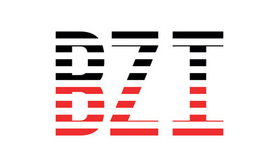 BZI three initial letter iconic line negative space minimal logo design vector template. monogram, abstract, wordmark, business, typography, minimalist, brand, company, flat, modern, unique, simple