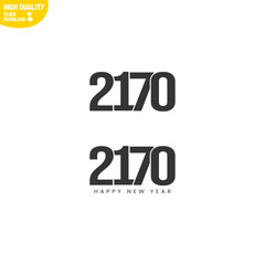 Creative Happy New Year 2170 Logo Design