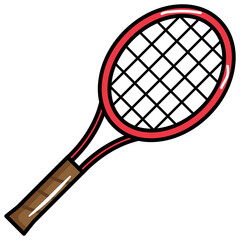 Tennis Racket. Vector Illustration