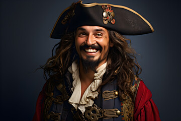 studio portrait of pirate