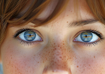 Naklejka premium close up of eyes