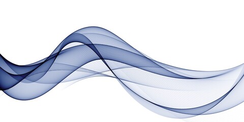 Smooth clean blue abstract background, with curved lines and shapes