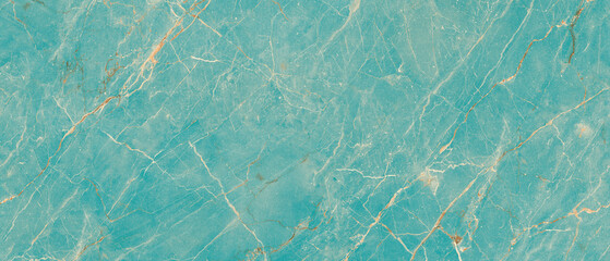marble for a aqua color texture background in golden and yellow veins.digital printing image - obrazy, fototapety, plakaty
