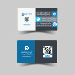 Corporate, creative, minimal buesiness card design template, Editable