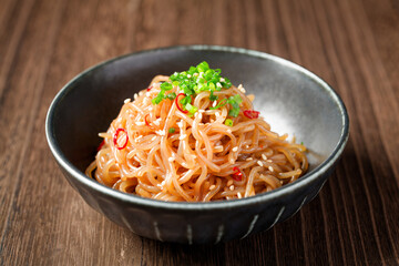 しらたきのピリ辛炒め