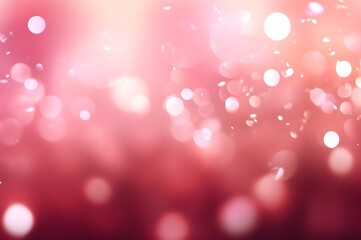 Abstract pink bokeh lights. Good for romantic and valentine background. Generative AI
