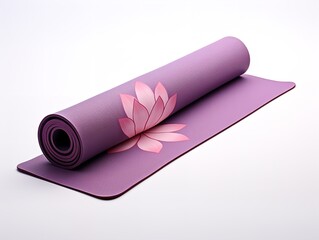 Tranquil Yoga Mat Mockup for Wellness and Fitness - AI Generated