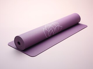 Tranquil Yoga Mat Mockup for Wellness and Fitness - AI Generated