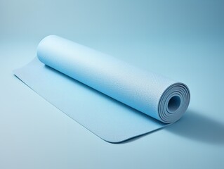 Tranquil Yoga Mat Mockup for Wellness and Fitness - AI Generated