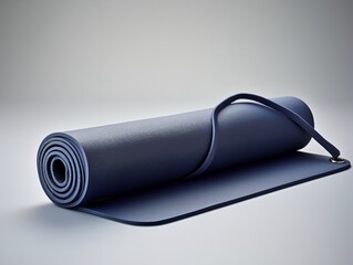 Tranquil Yoga Mat Mockup for Wellness and Fitness - AI Generated