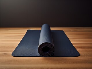 Tranquil Yoga Mat Mockup for Wellness and Fitness - AI Generated