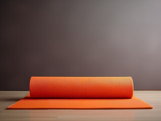 Tranquil Yoga Mat Mockup for Wellness and Fitness - AI Generated