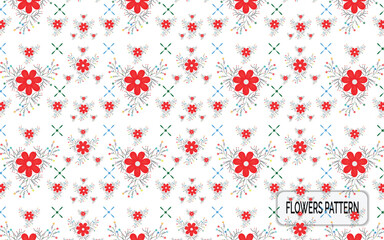 Floral pattern and background design