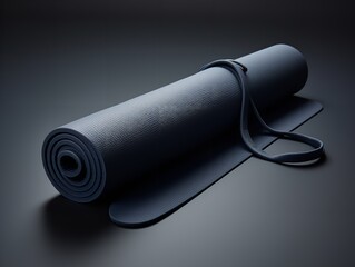 Tranquil Yoga Mat Mockup for Wellness and Fitness - AI Generated