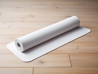 Tranquil Yoga Mat Mockup for Wellness and Fitness - AI Generated