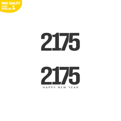 Creative Happy New Year 2175 Logo Design