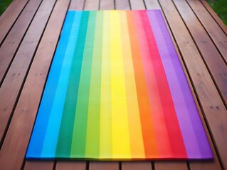 Tranquil Yoga Mat Mockup for Wellness and Fitness - AI Generated