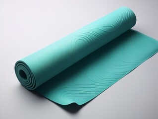 Tranquil Yoga Mat Mockup for Wellness and Fitness - AI Generated