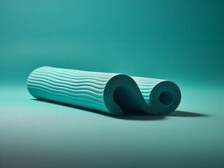 Tranquil Yoga Mat Mockup for Wellness and Fitness - AI Generated
