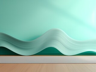 Tranquil Yoga Mat Mockup for Wellness and Fitness - AI Generated