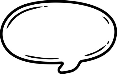 Doodle Round Speech Bubble