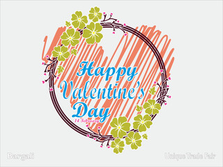 14 February Valentines Day Vector