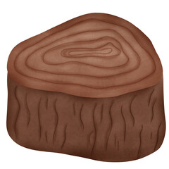 timber isolate hand drawn 