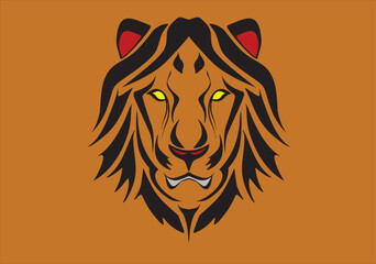lion head vector