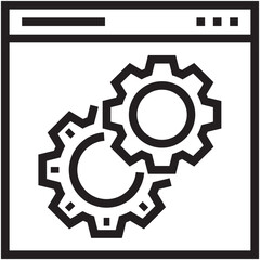 Web Settings Vector Icon