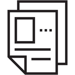 Resume Vector Icon