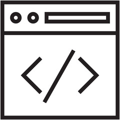 HTML Coding Vector Icon
