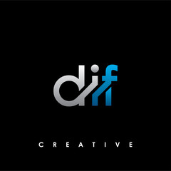 DIF Letter Initial Logo Design Template Vector Illustration