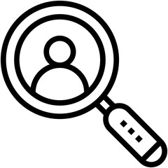 Search People Vector Icon