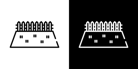 シンプルな空き地アイコン © WAWAWA