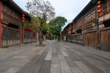 Fototapeta premium Sanfang Qixiang Historical Block, Fuzhou City, Fujian Province, China