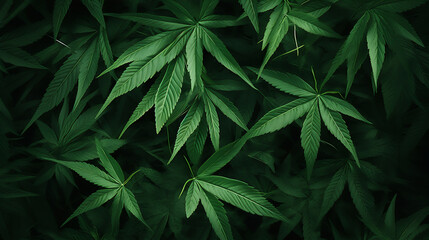 close up of marijuana leaf - obrazy, fototapety, plakaty
