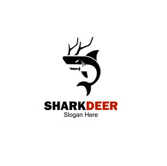 sharkdeer logo design concept