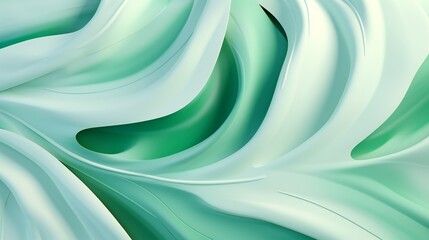Obraz premium Soft winds create harmonious rhythms, gently animating the fluid and flowing forms of a Monstera leaf up close