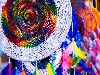 colourful decorative on a street market