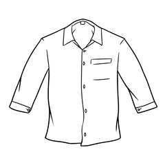 long shirt illustration sketch outline vector