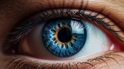  a close up of a person's eye with the iris of an eye showing the iris of the eye. - obrazy, fototapety, plakaty