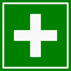 First Aid Symbols for icon Safety Sign and label