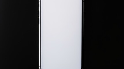  a close up of a cell phone on a black background with a reflection of the back of the cell phone.