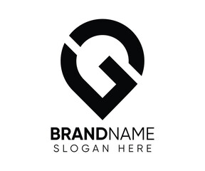 Obraz premium G C logo design vector template