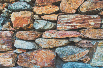 Dry stone wall