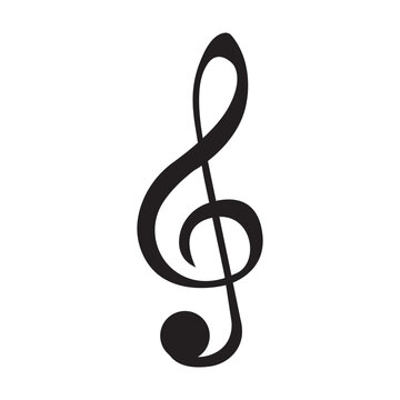 music note icon vector template