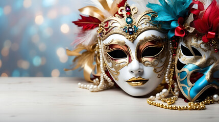 Opera mask for carnival with copy space wallpaper, Carnival and celebration visuals, Opera mask and festive backdrop stock, Masked scenes with space for text, Carnival moments in wallpaper