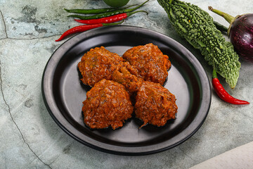 Kashmiri aloo dum - potato stuffed cheese