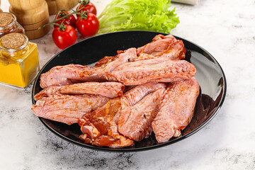 Marinated Duck wings for barbecue