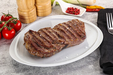 Rib eye steak grilled beef